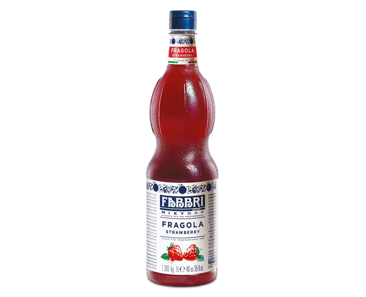 Syropy - Fabbri Mixybar Fragola / Strawberry [1000ml] - Wysoko skoncentrowany syrop barmański truskawkowy 1000ml 1