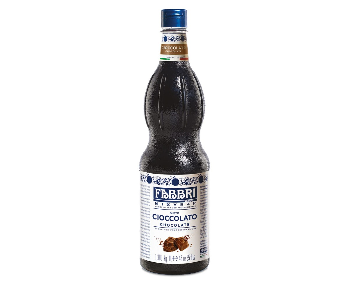Syropy Fabbri Mixybar Cioccolato / Chocolate [1000ml] - Wysoko skoncentrowany syrop barmański o smaku czekolady 1000ml 1