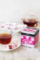 Herbata Czarna Aromatyzowana  W porcjach  Dilmah Rose with French Vanilla [20x2g] - Cejlońska czarna herbata z aromatem róży i francuskiej wanilii.    20 stożkowych biodegradowalnych torebek ekspresowych 2g z zawieszką 2