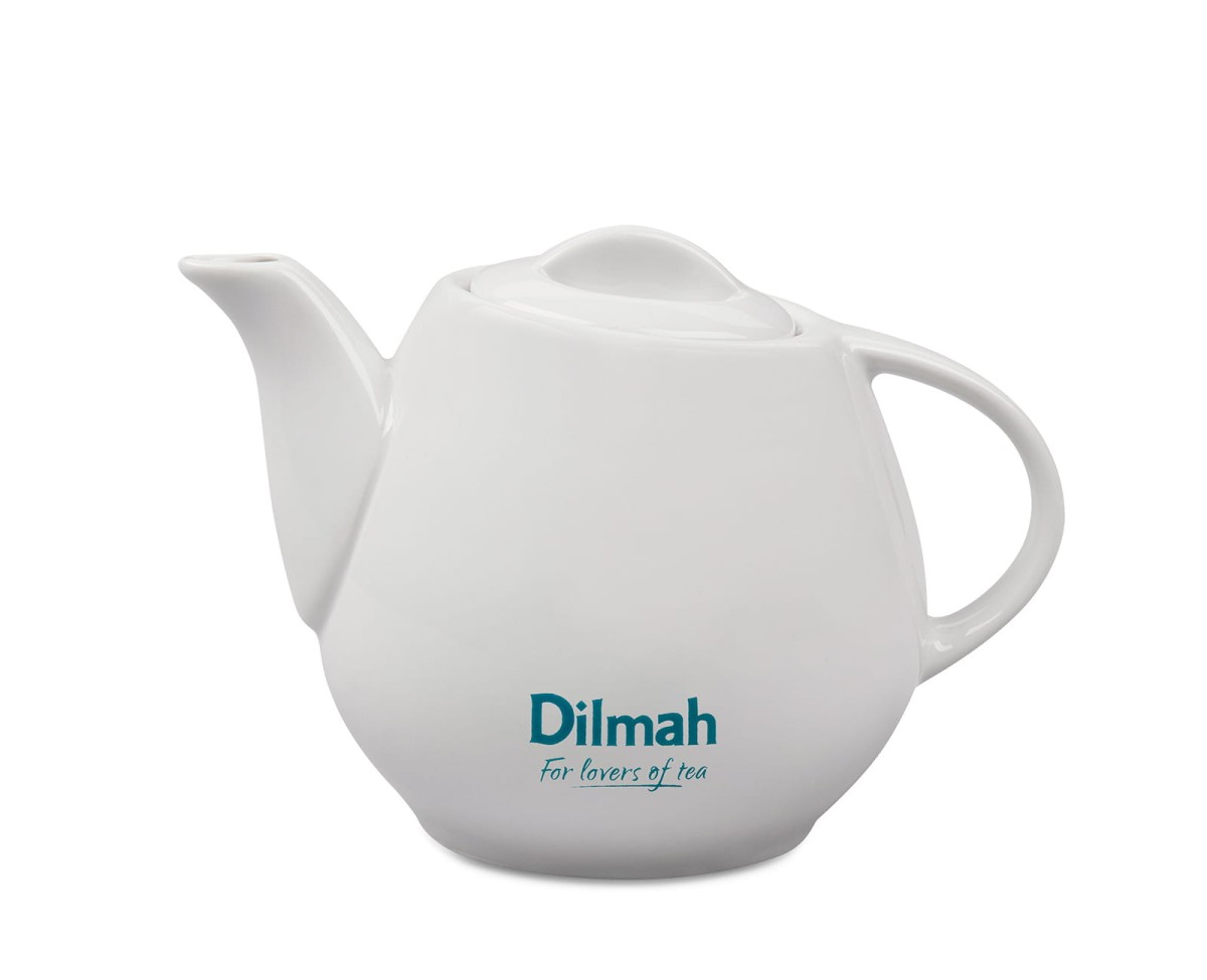 Akcesoria do herbaty - czajniczki - Czajniczek porcelanowy Klasyczny [z logo Dilmah] - Pojemność: 450ml - 1