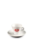 Filiżanka ze spodkiem do kawy espresso [z logo Saquella]