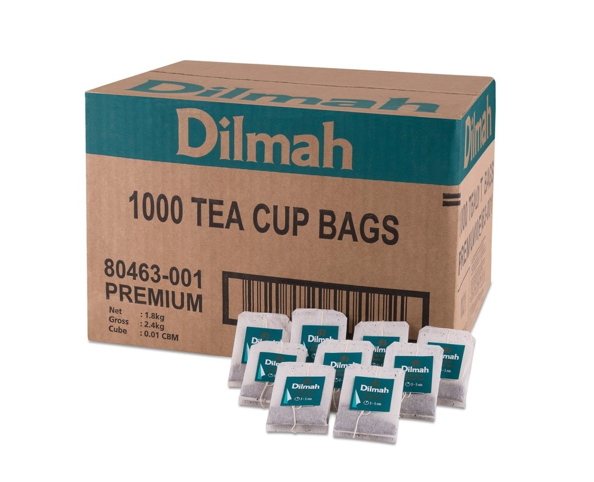 Herbaty czarne w porcjach - Dilmah Premium Tea [1000x1,8g] Klasyczna czarna herbata cejlońska - 1000 torebek ekspresowych 1,8g z zawieszką bez koperty 1