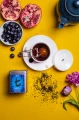 Herbaty czarne aromatyzowane sypkie w puszce Dilmah t-Series Blueberry & Pomegranate [100g] Cejlońska czarna herbata z aromatem czarnej jagody i granatu 2