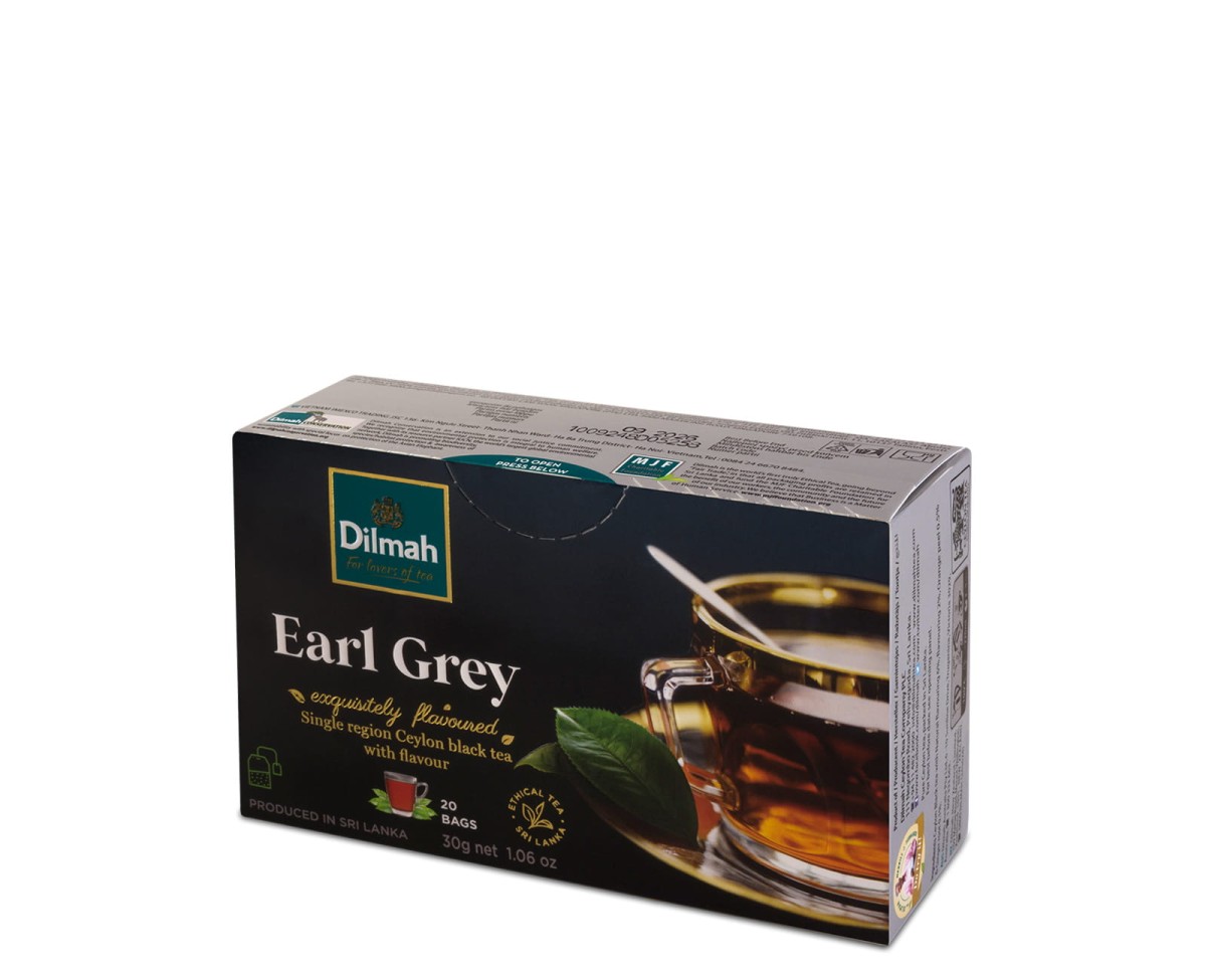 Herbaty czarne aromatyzowane Dilmah Earl Grey [20x1,5g] Cejlońska czarna herbata z aromatem bergamotki 1