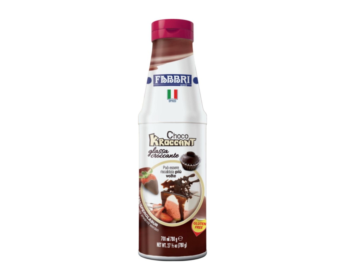 Sosy Fabbri Choco Kroccant / Glassa Croccante [780g] Chrupiąca czekoladowa polewa zastygająca 1