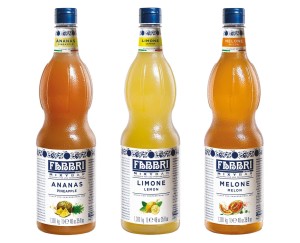 Zestaw syropów do lemoniad - cytrynowy, melonowy i ananasowy