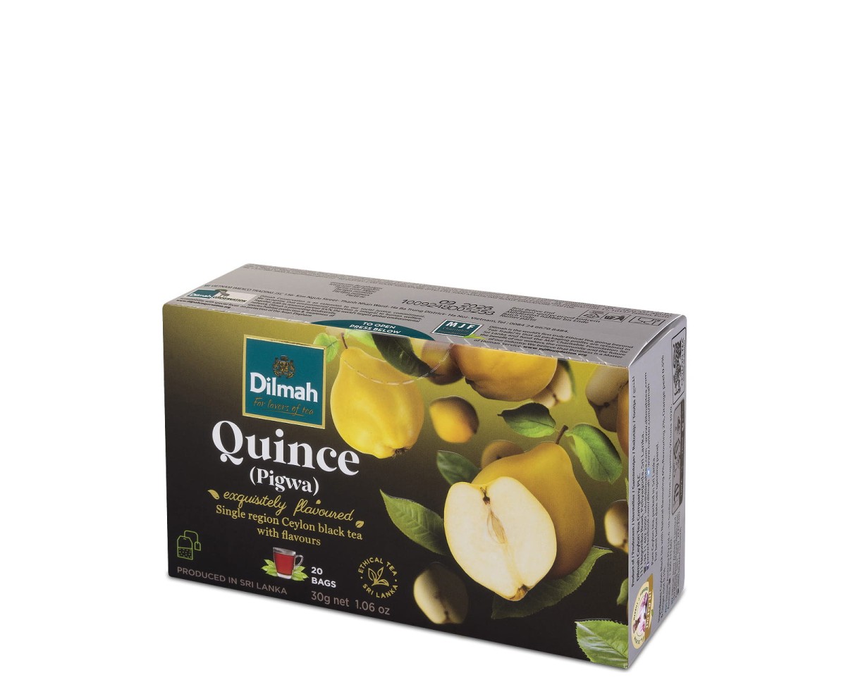 Herbaty czarne aromatyzowane Dilmah Quince [20x1,5g] Cejlońska czarna herbata z aromatem pigwy 1