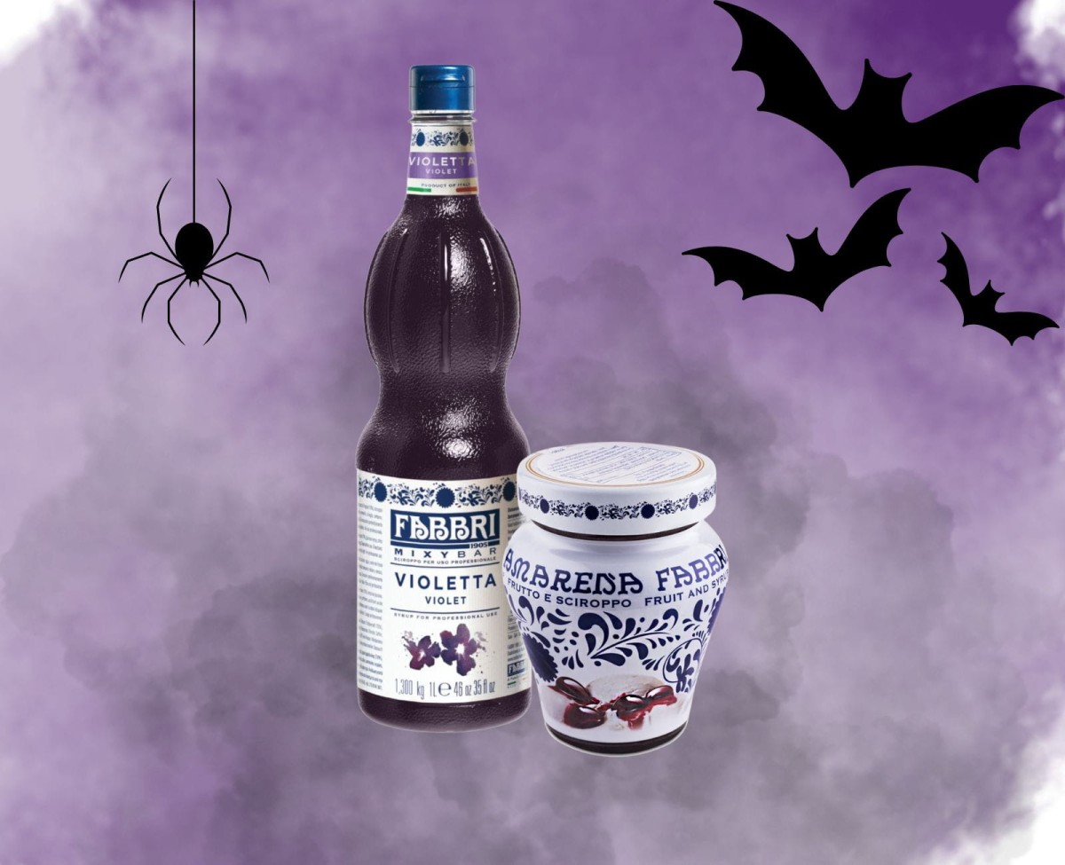 Dodatki spożywcze - syropy barmańskie - Magiczny Eliksir - zestaw do drinków i napoi na Halloween fioletowy - 1