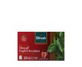 Herbata czarna ekspresowa bezkofeinowa - Dilmah Decaf English Breakfast [20x2g] - Klasyczna czarna herbata cejlońska, bezkofeinowa - 20 torebek ekspresowych 2g z zawieszką 4