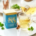 Herbata ziołowa ekspresowa w puszce - Dilmah 85 Reserve Peppermint & Cinnamon [20x2g] - Mięta pieprzowa z cejlońskim cynamonem - 20 stożkowych biodegradowalnych torebek ekspresowych 2g z zawieszką w puszce 3