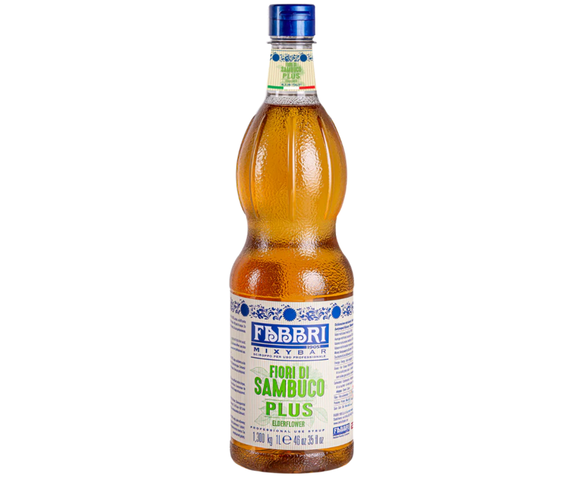 Syropy barmańskie - Fabbri Mixybar Fiori di Sambuco Plus / Elderflower Plus [1000ml] -  Wysoko skoncentrowany syrop barmański z kwiatów czarnego bzu - 1000ml - 1