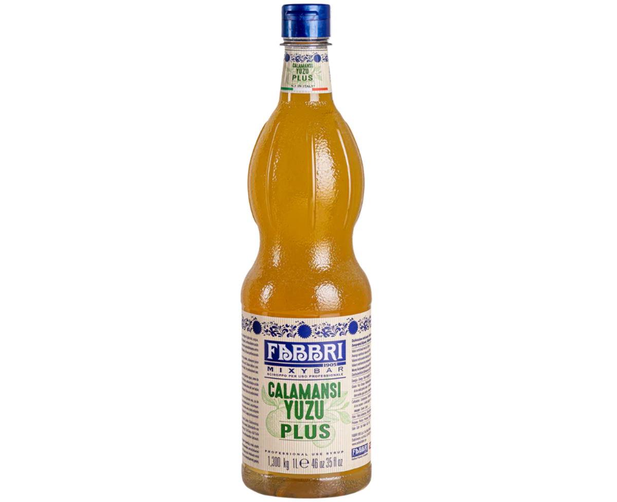 Syropy barmańskie - Fabbri Mixybar Calamansi Yuzu Plus [1000ml] - Wysoko skoncentrowany syrop barmański z calamansi i yuzu, o dużej zawartości owoców. - 1000ml - 1