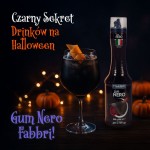 Syropy - Fabbri Gum Nero [500ml] - Syrop barmański barwiący do koktajli 500ml 4 pomysł na napój na halloween