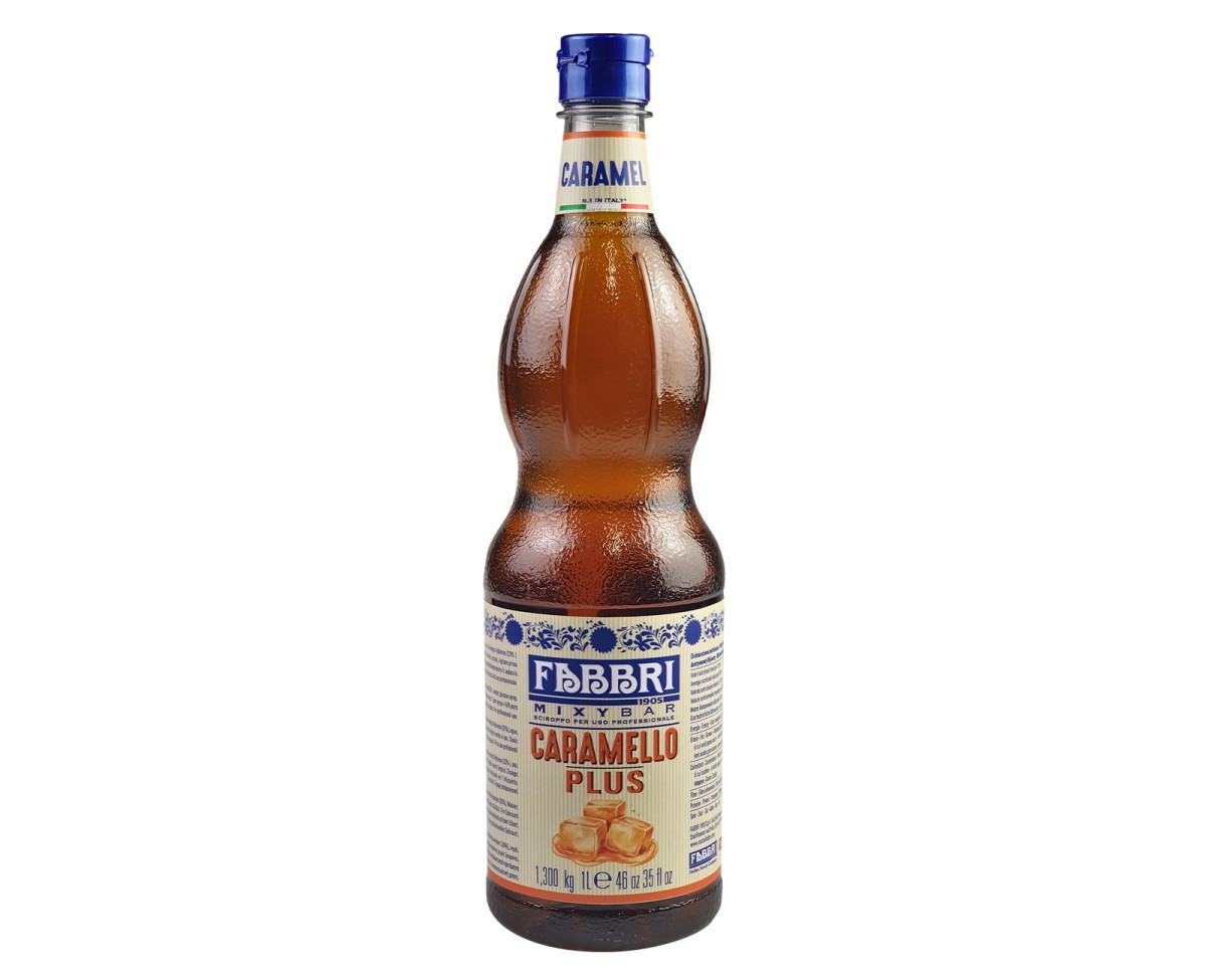Syropy barmańskie - Fabbri Mixybar Caramello Plus / Caramel Plus [1000ml] -  Syrop o aromacie karmelowym. Nie zawiera glutenu - 1