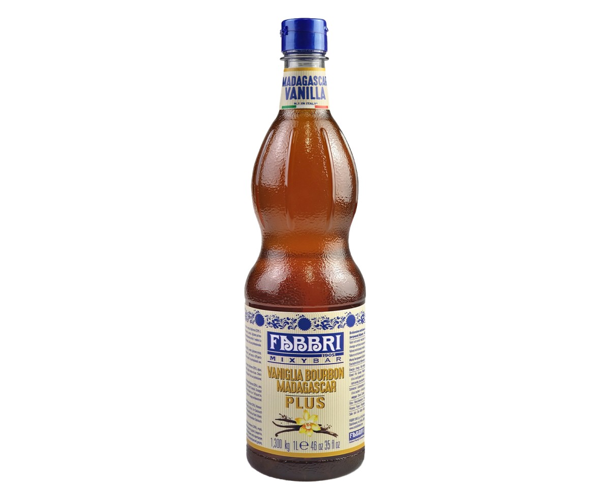 Syropy Barmańskie - Fabbri Mixybar Vaniglia Bourbon Madagascar Plus / Vanilla Bourbon Madagascar Plus [1000ml] - Syrop o aromacie waniliowym. Nie zawiera glutenu - 1