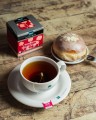 Herbata Czarna Aromatyzowana  W porcjach  Dilmah Rose with French Vanilla [20x2g] - Cejlońska czarna herbata z aromatem róży i francuskiej wanilii.    20 stożkowych biodegradowalnych torebek ekspresowych 2g z zawieszką 4 Tłusty czwartek