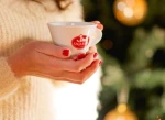 Akcesoria do Kawy - Filiżanki ze spodkiem - Filiżanka ze spodkiem do kawy cappuccino [z logo Saquella] - 150ml - 2