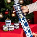 Kremy do smarowania - Zestaw Fabbri "Włoskie Przyjemności" [125g] - Zestaw mini kremów do smarowania o smaku kakao i kokosa, o smaku kakao i słonego karmelu, pistacjowy oraz drylowane wiśnie w syropie - 4 słoiczki 30g/35g w ozdobnym opakowaniu  - 4