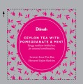 Herbata Czarna Aromatyzowana  W porcjach  Dilmah Ceylon Tea with Pomegranate &amp; Mint [50x2g] - Cejlońska czarna herbata z aromatem granatu i mięty - 50 stożkowych biodegradowalnych torebek ekspresowych 2g z zawieszką w kopercie.