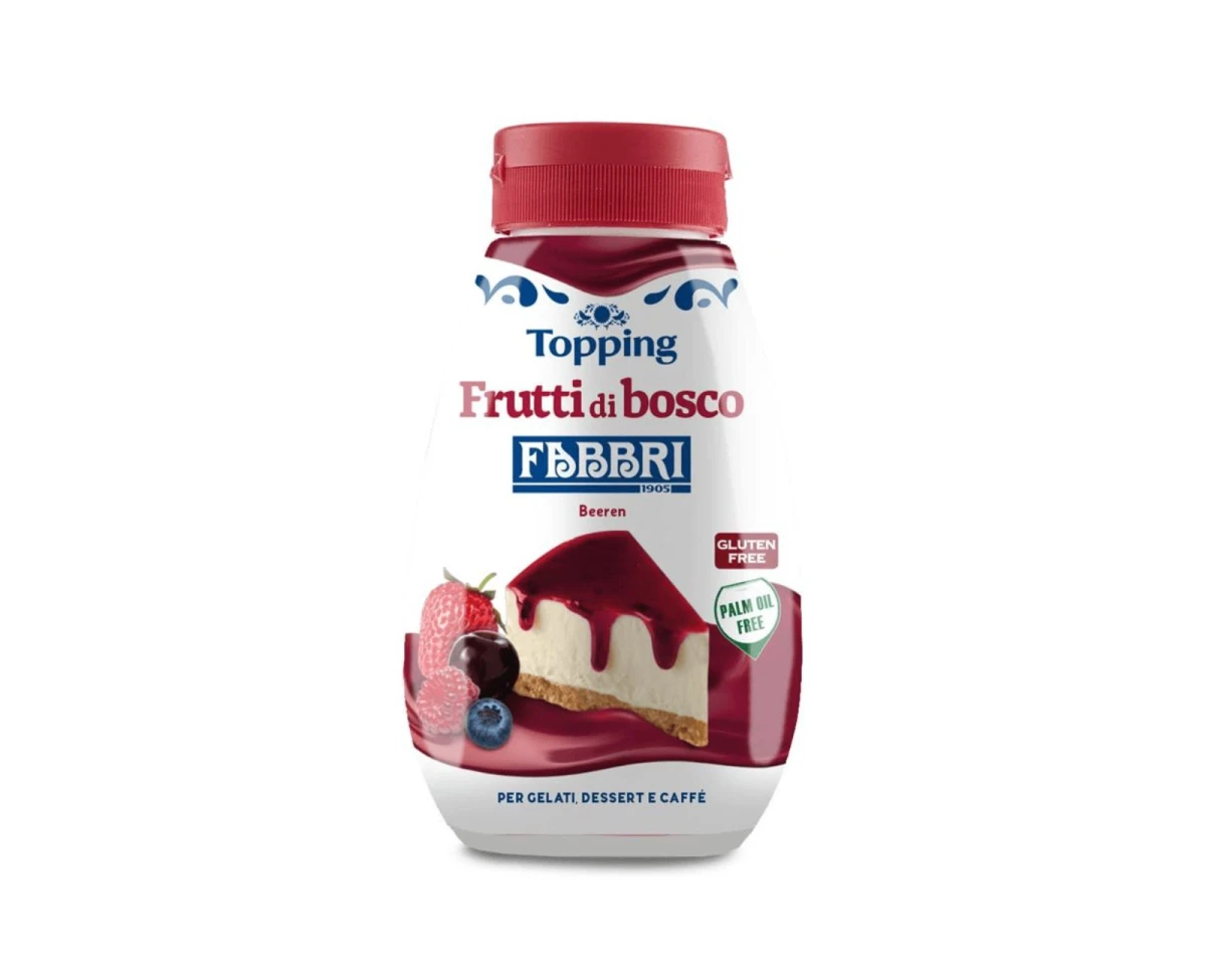 Sosy do deserów i lodów - Fabbri Minitopping Frutti Di Bosco / Wild Fruits [225g] - Kremowy sos z owocami leśnymi polewa owoce leśne 225g / 165ml - 4