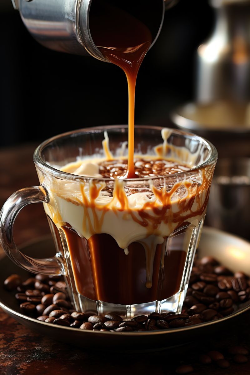 Smakowe cold brew z gęstym, aksamitnym karmelowym syropem do kawy zero Fabbri Mixybar Caramello Zero.