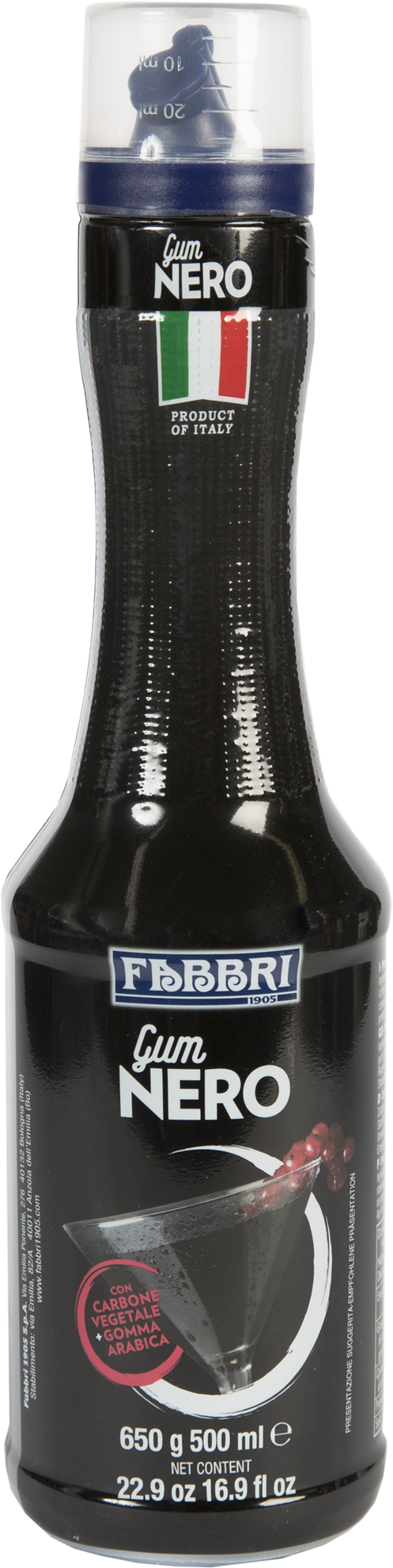 czarny barwnik syrop do drinków z naturalnym składem