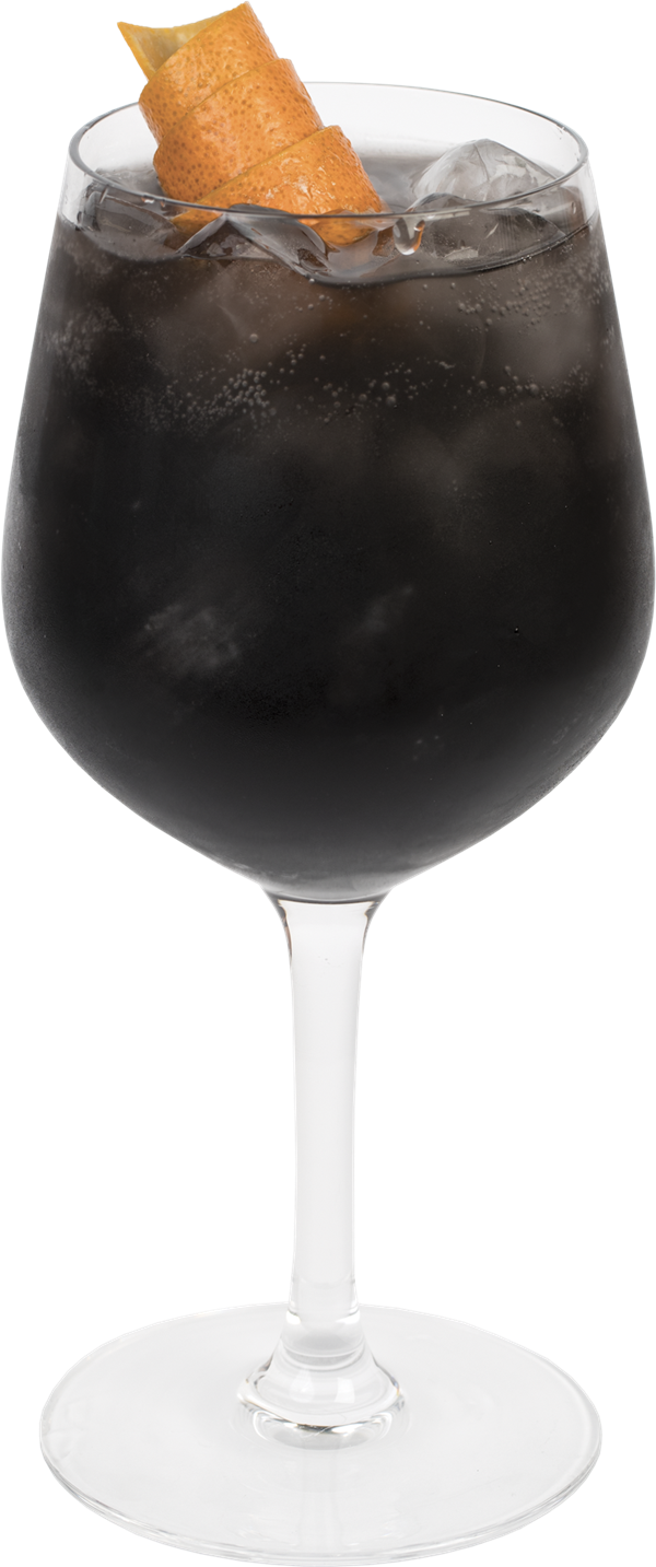 drinki na halloween - nero spritz black spritz