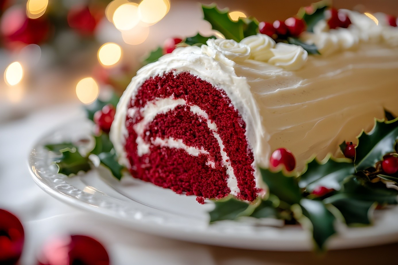 Rolada tortowa Red Velvet.